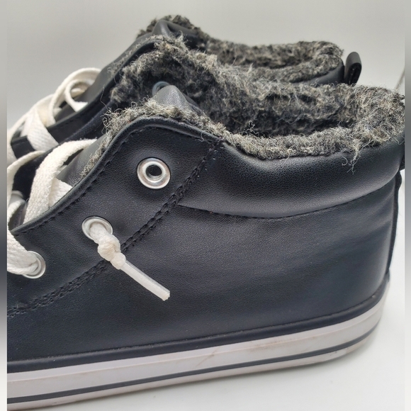 Falls Creek mid top toddler leather sneakers size 12M - Picture 6 of 11